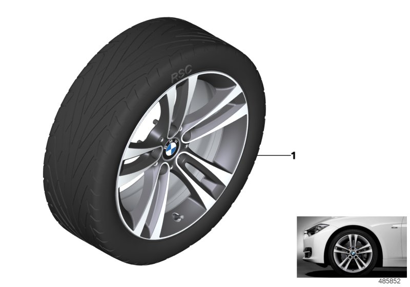 BMW LA wheel, double spoke 397 - 18''