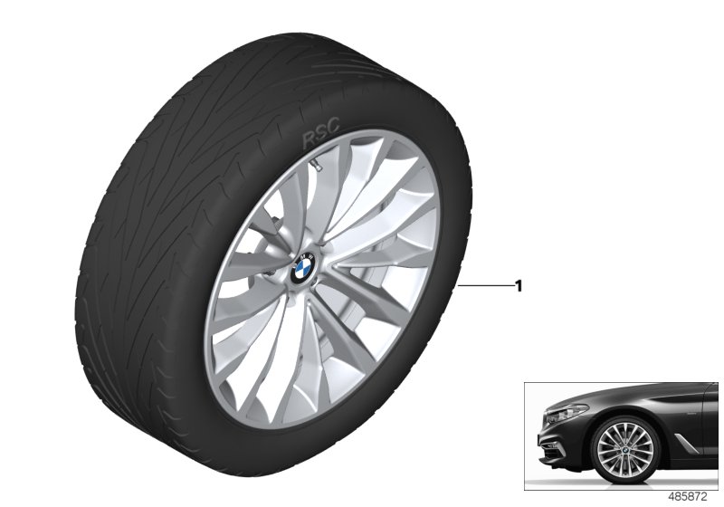 BMW LA wheel W-spoke 632 - 18"