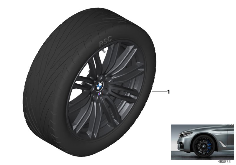 BMW LA wheel M double spoke 664M - 19"