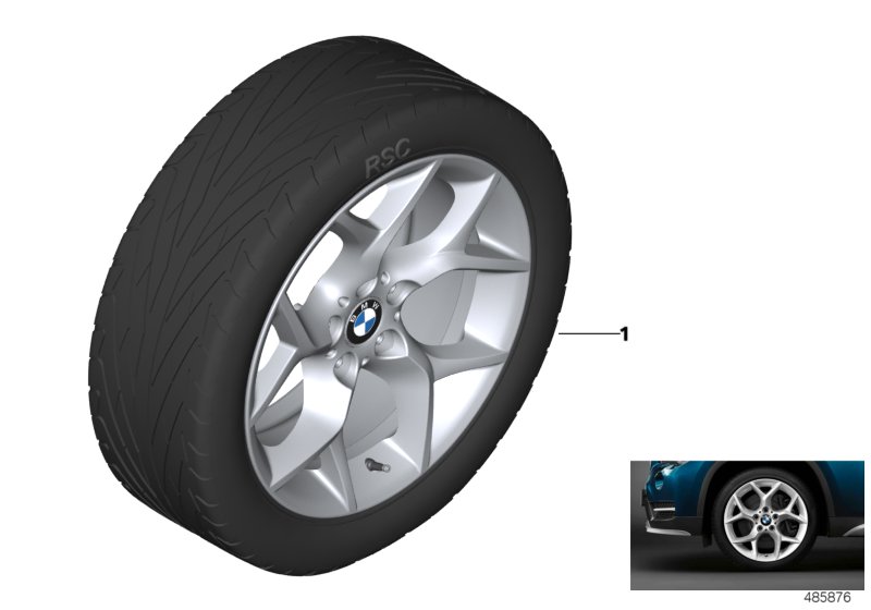 BMW LA wheel Y-spoke 322 - 18"