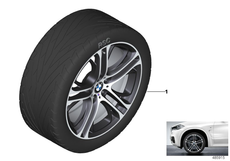 BMW LA wheel M Perf. dbl.sp. 310M - 21"