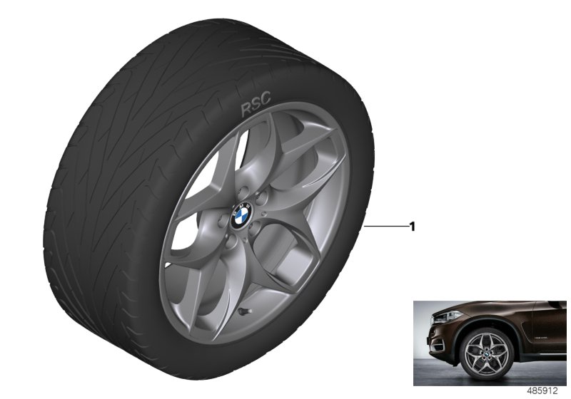 BMW LA wheel double spoke 215 - 21"