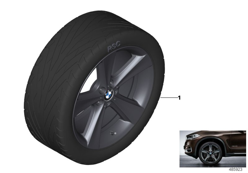 BMW LA wheel star spoke 128 - 21"
