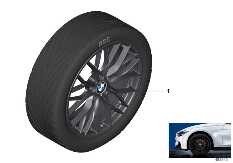 BMW LA wheel M Perf. dbl sp. 405M-18"