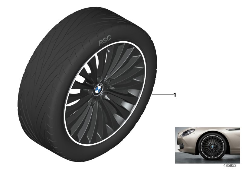 BMW LA wheel multi spoke 410 - 20"