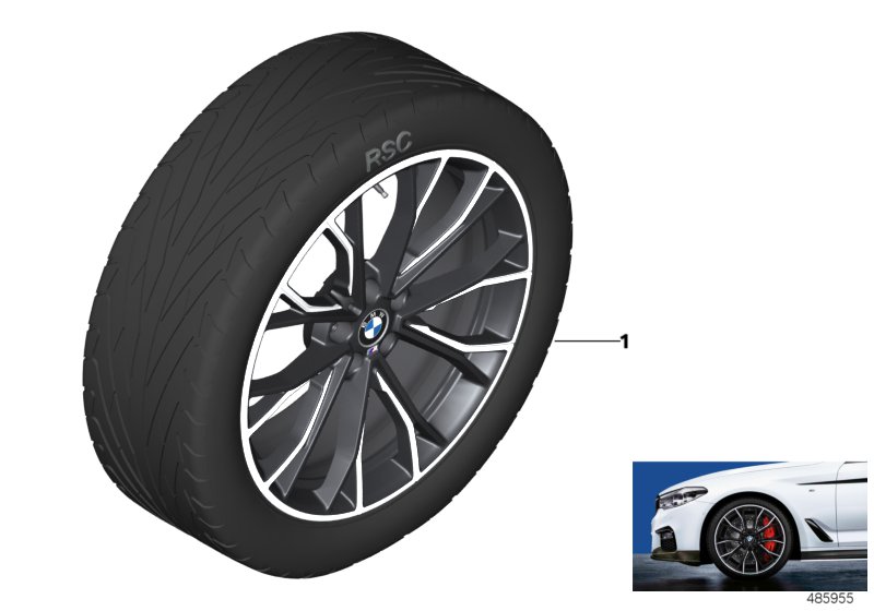 BMW LA wheel M Perf. dbl sp. 669M-20"
