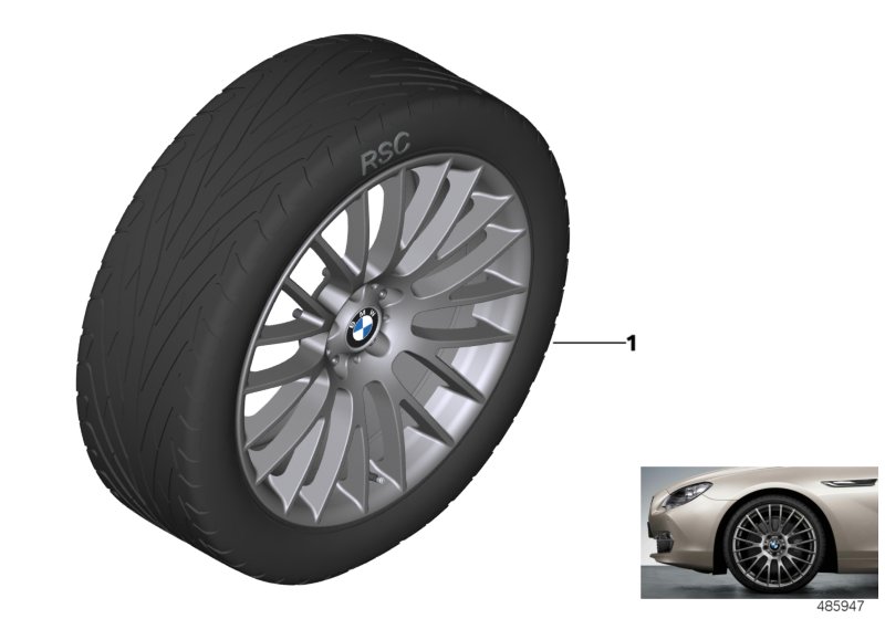 BMW LA wheel cross-spoke 312 - 21"