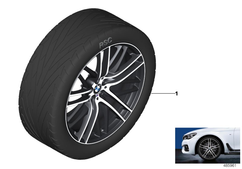 BMW LA wheel M Perf. dbl.sp. 650M - 21"