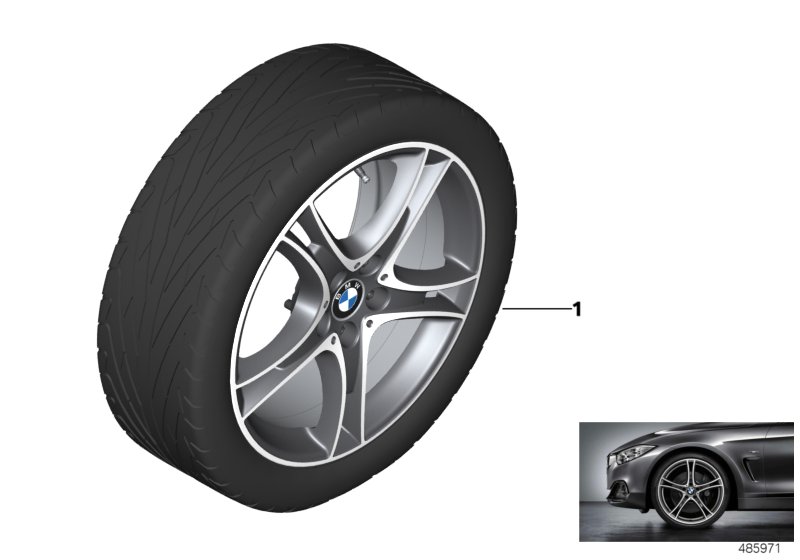 BMW LA wheel, double spoke 361 - 18''
