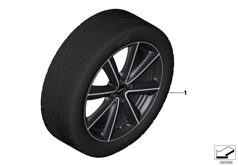 JCW LA wheel V-Spoke R133 - 18"