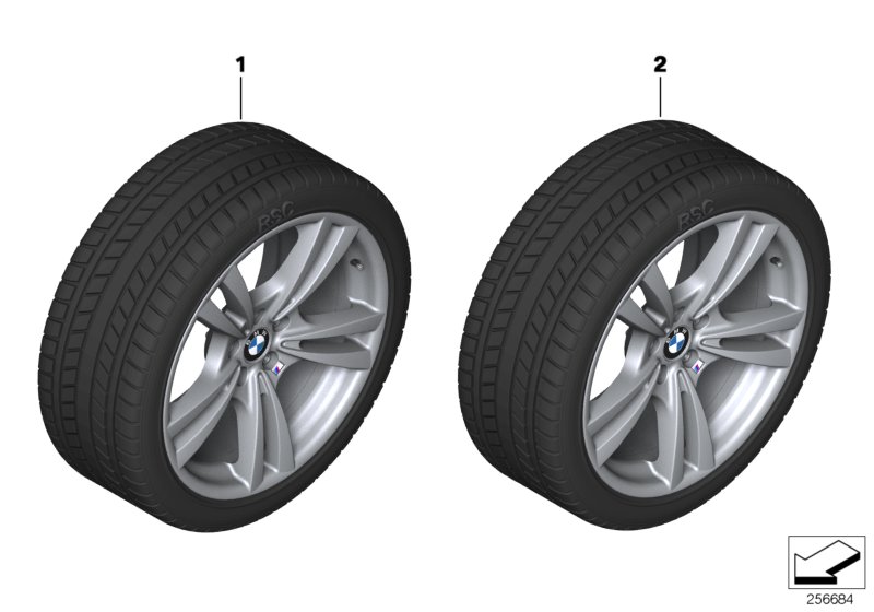 Winter wheel w.tyre M V-spoke 299M -20"