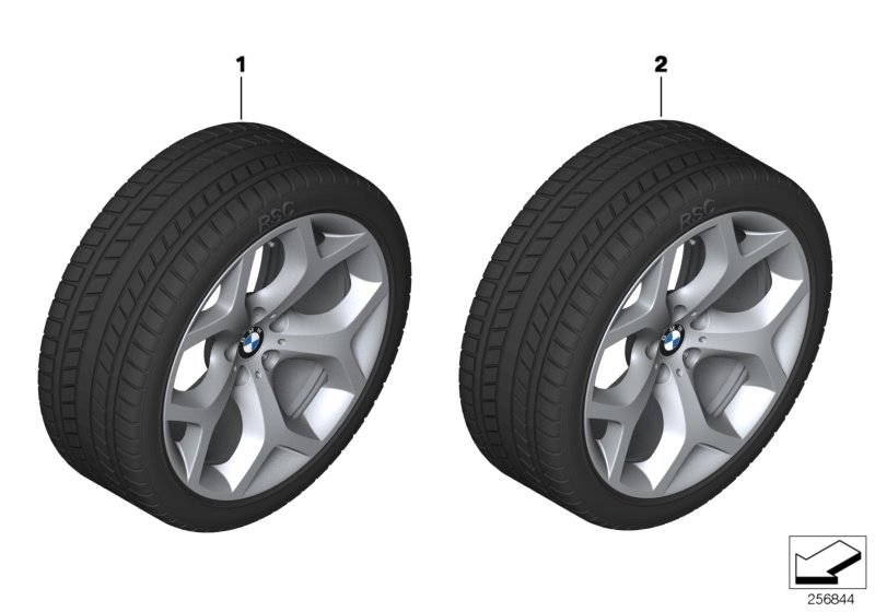 Winter wheel with tyre Y-spoke 214 - 20"