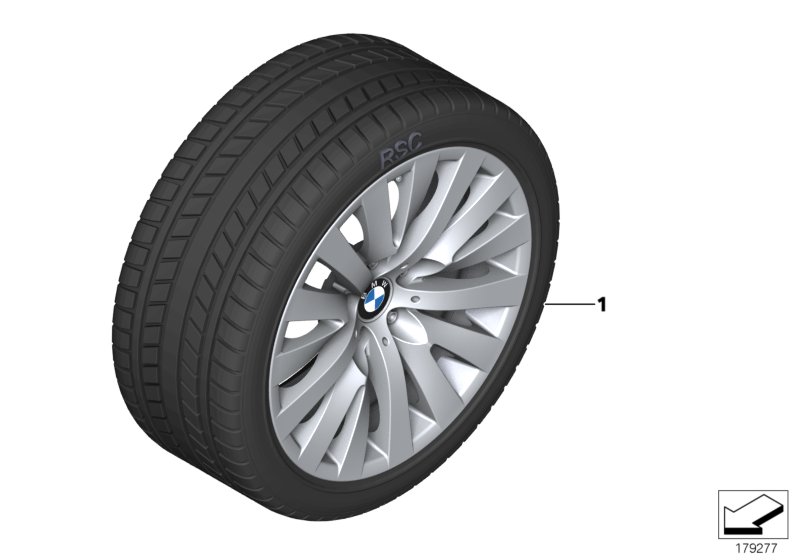 Winter wheel with tyre V-spoke 254 - 18"