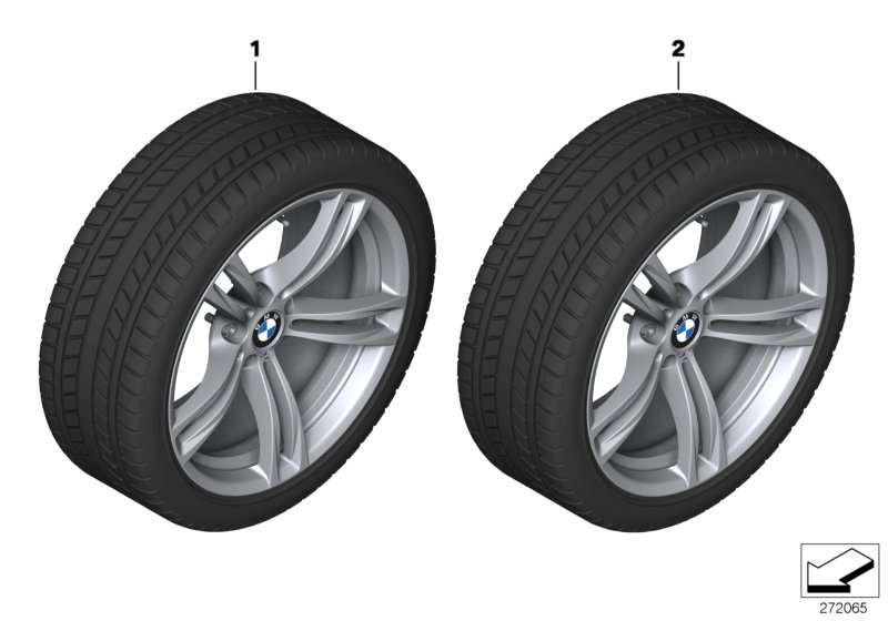 Winter whl.w.tyre M dbl.sp. 408M - 19"