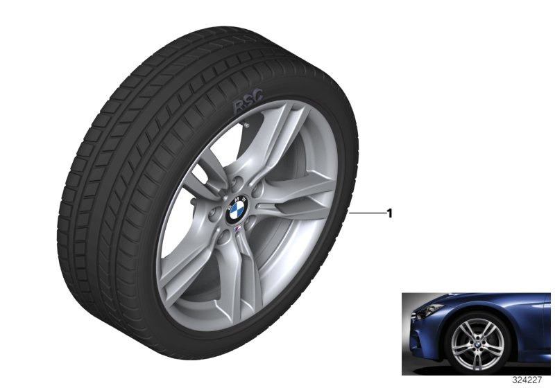 Winter whl.w.tyre M star sp. 400M - 18"