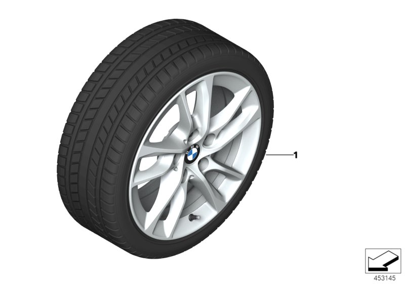 Wint.wheel w.tyre double spoke 474 -16"