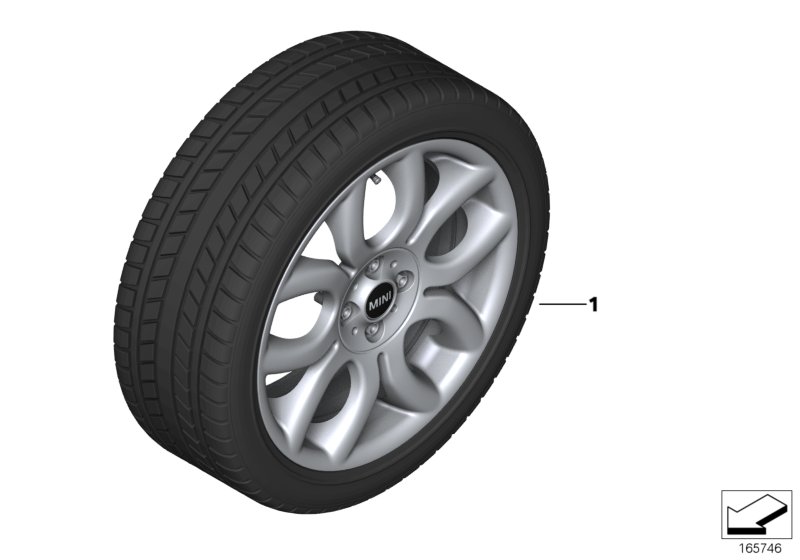 Winter whl.w.tyre Flame spoke R97 - 17"