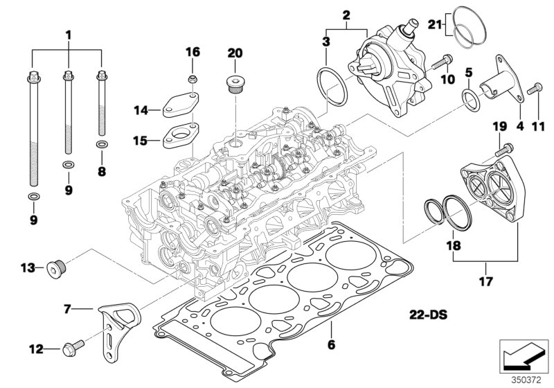Cylinder head attached parts