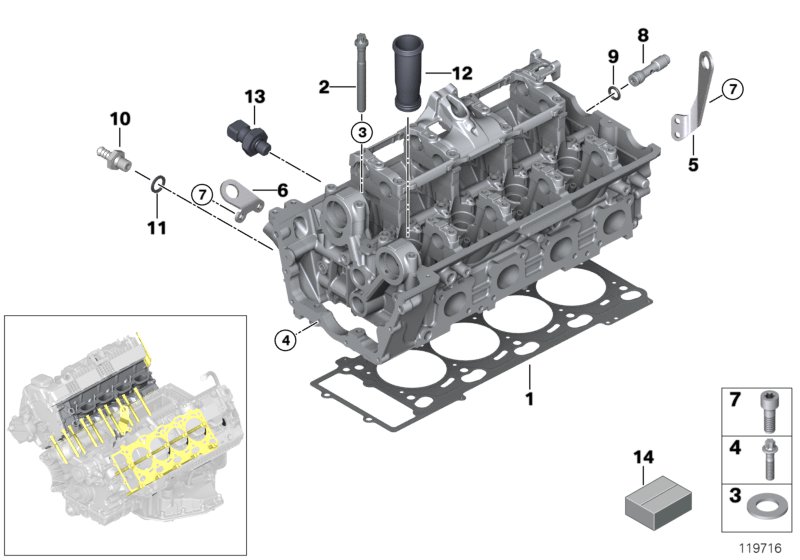 Cylinder head attached parts