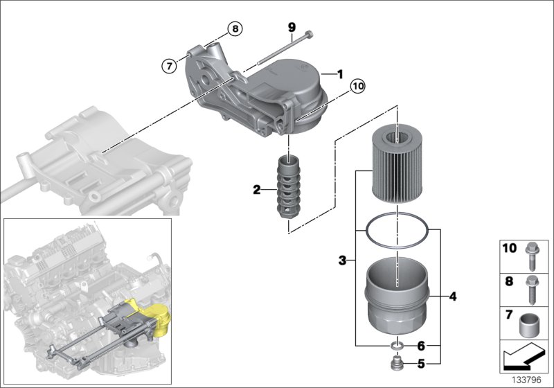 Lubrication system-Oil filter