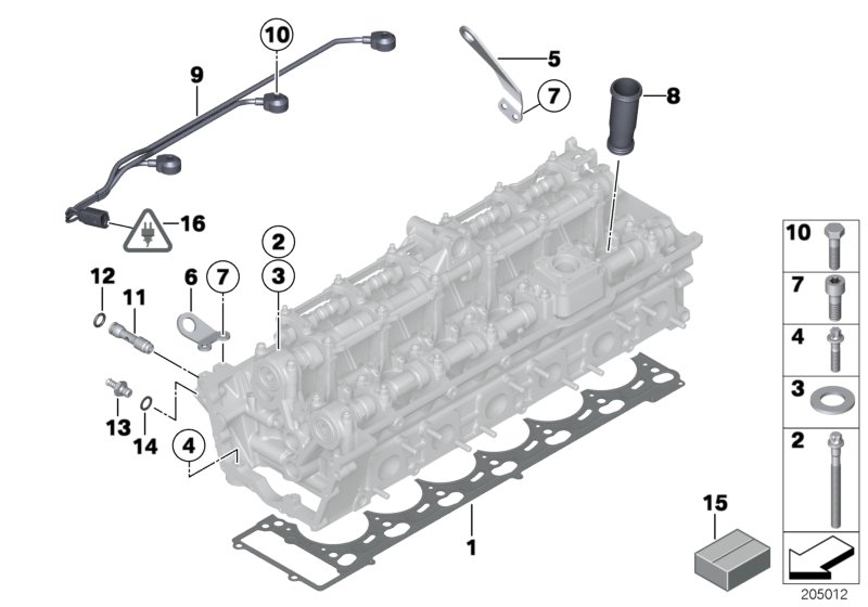 Cylinder head attached parts