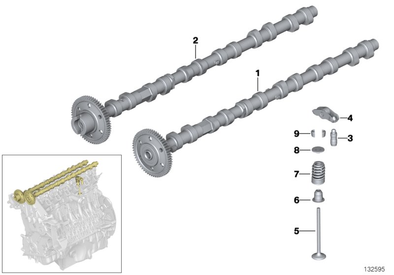 Timing and valve train-camshaft