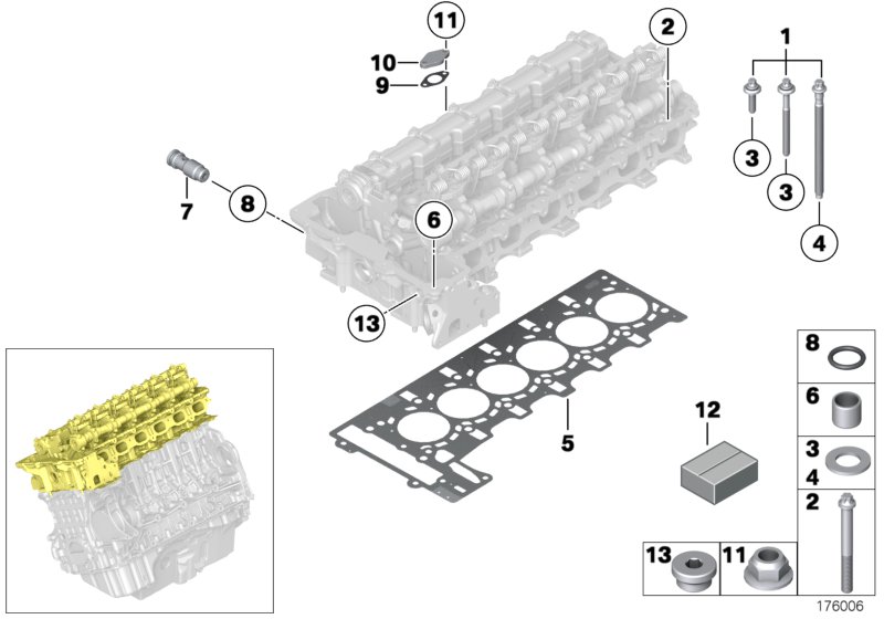 Cylinder head attached parts