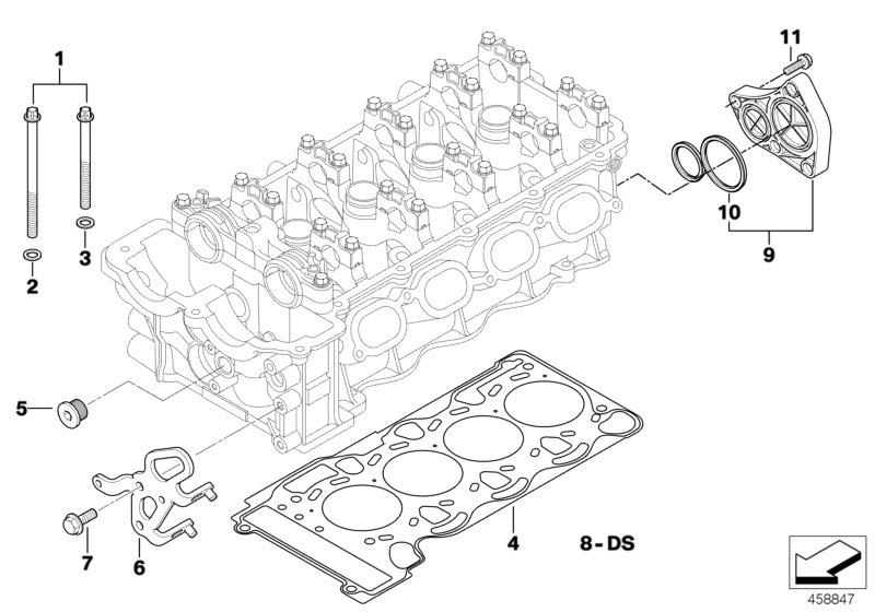 Cylinder head attached parts
