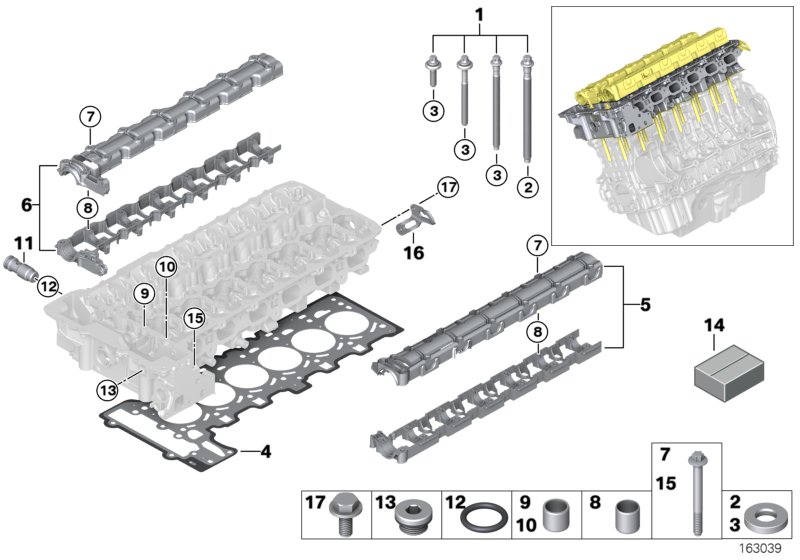 Cylinder head attached parts