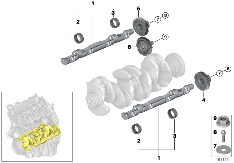 Crankshaft drive mass compensator