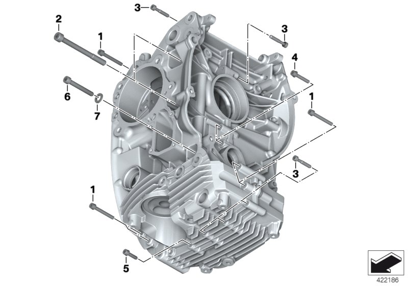 mounting point crankcase left