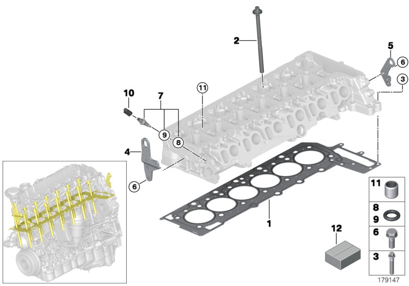 Cylinder head attached parts