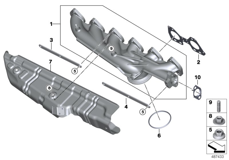 Exhaust manifold-AGR