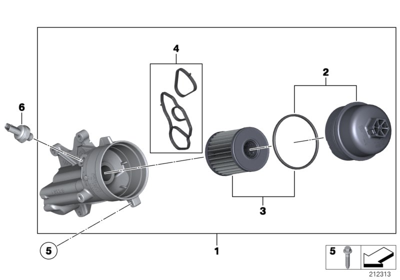 Lubrication system-Oil filter