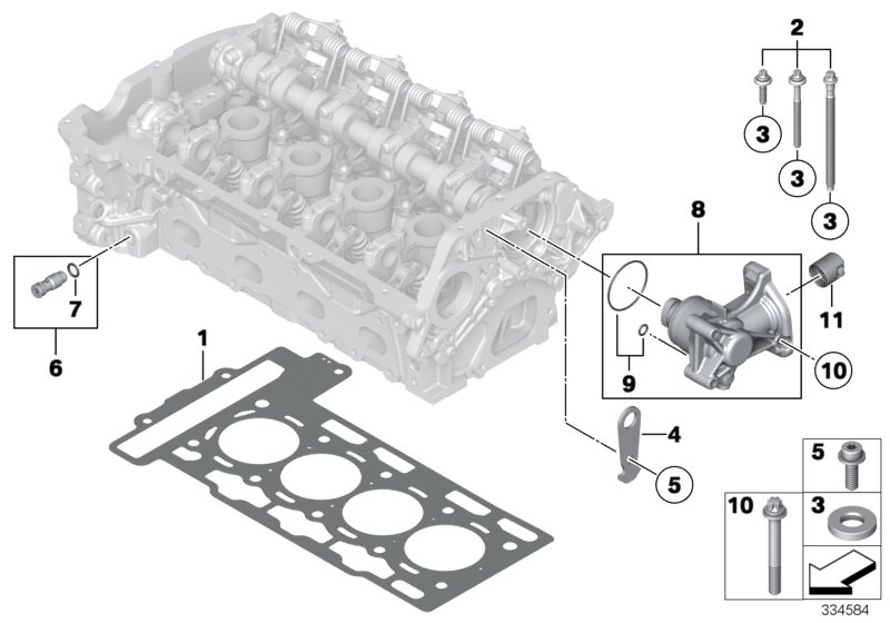 Cylinder head attached parts