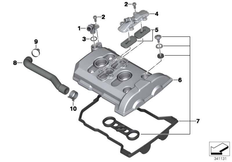 Cylinder head cover/Mounting parts