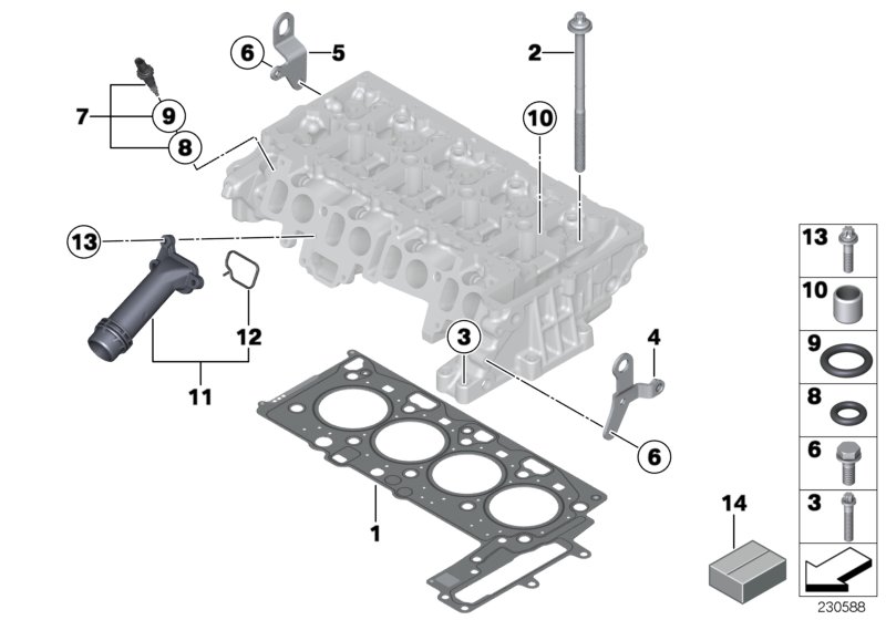 Cylinder head attached parts