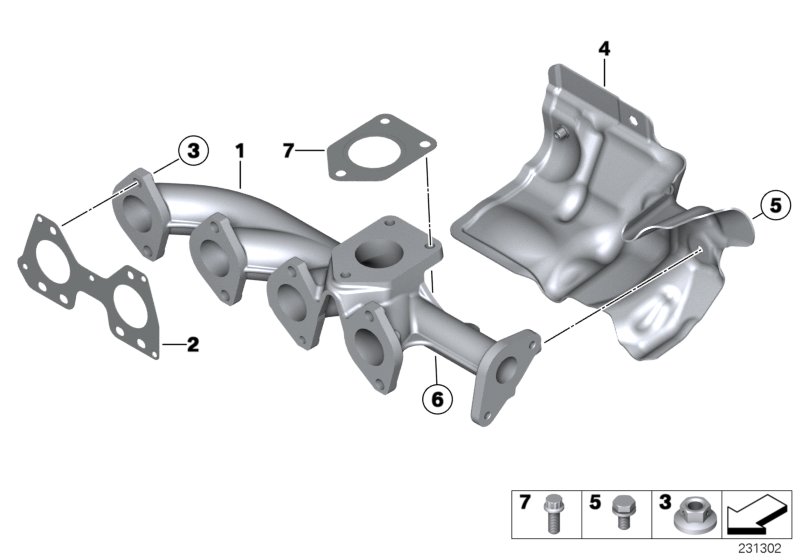 Exhaust manifold-AGR