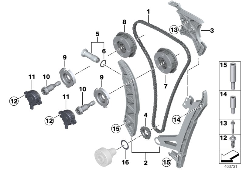Timing and valve train-timing chain