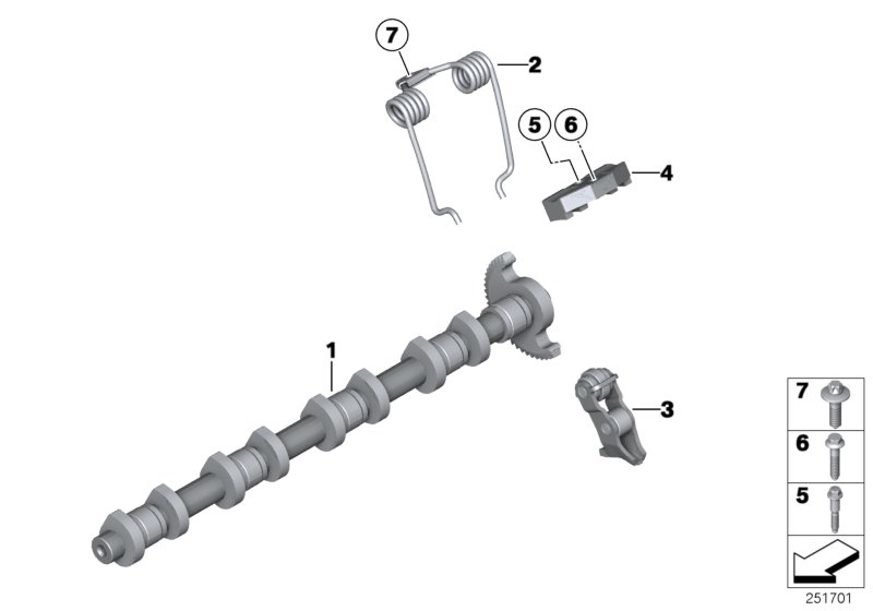 Valve timing gear, eccentric shaft
