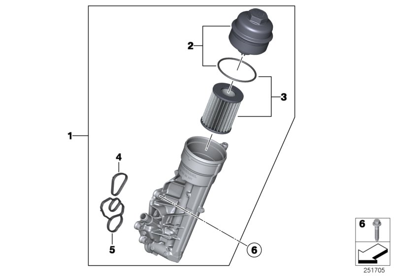 Lubrication system-Oil filter