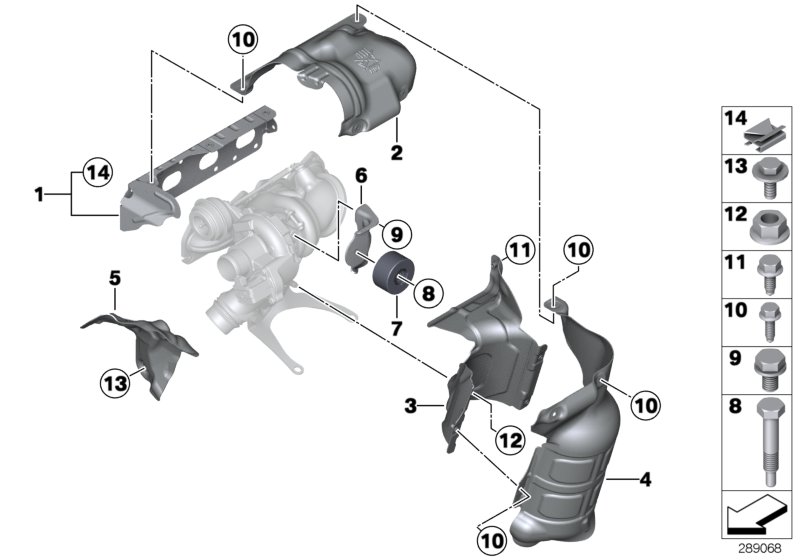 Exhaust turbocharger heat protection