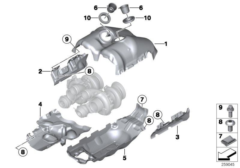 Exhaust turbocharger heat protection