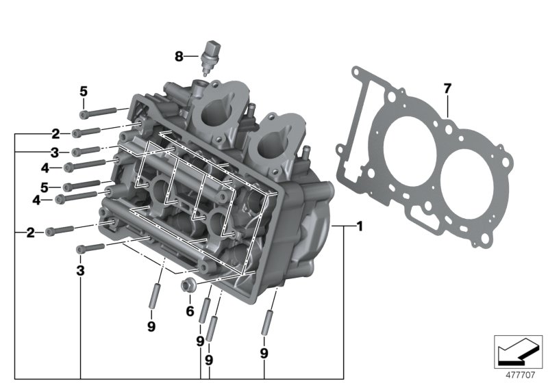 Cylinder head/Mounting parts