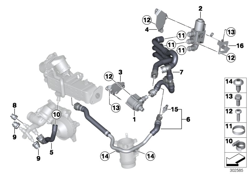 Cooling system-exhaust-gas recirculation