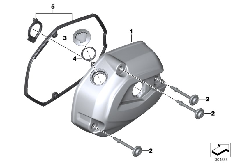 Cylinder head cover/Mounting parts