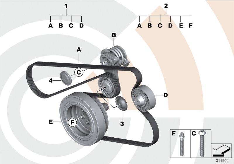 Repair kit, belt drives, Value Line