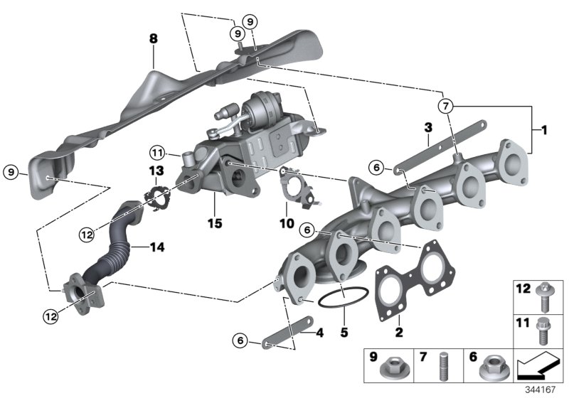 Exhaust manifold-AGR
