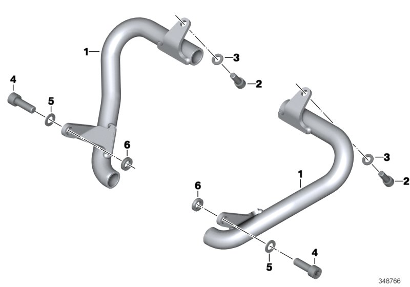 Engine protection bar