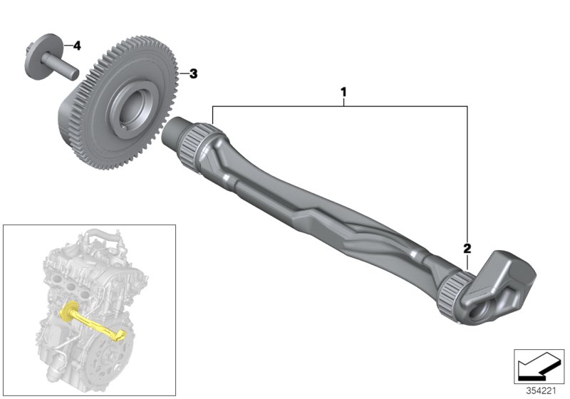 Crankshaft drive mass compensator
